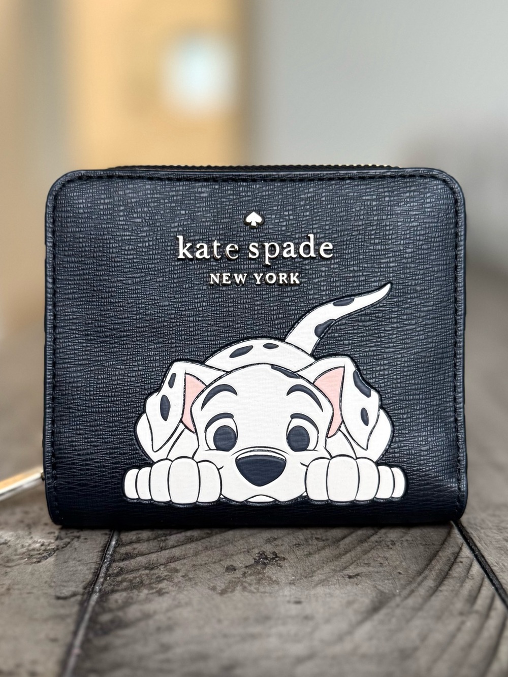 Kate Spade x Disney Dalmatian Black Wallet